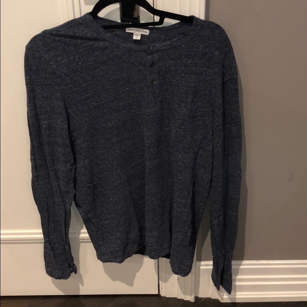 Standard Fit James Perse pocket long sleeve
